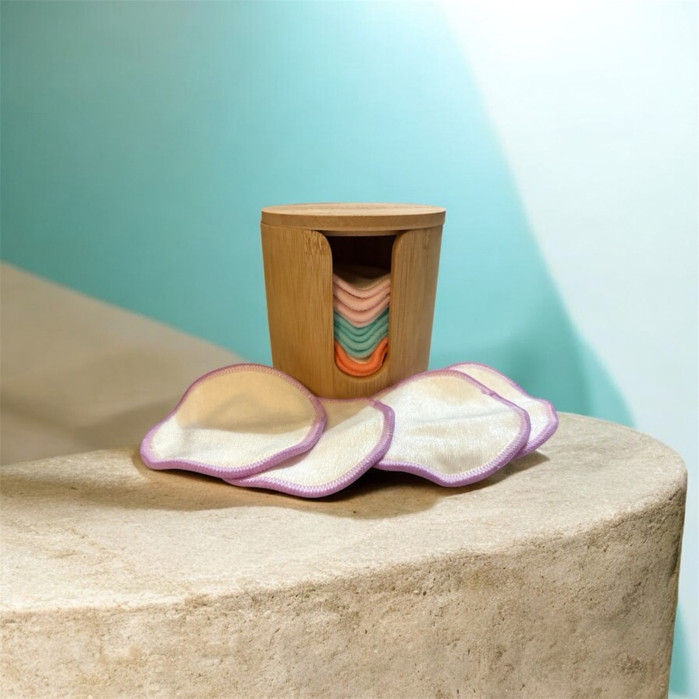 Reusable Makeup Remover Pads with Holder